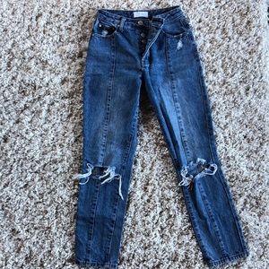 Tobi. High waisted jeans. Size 25. Cute stitch down the leg for an elevated look